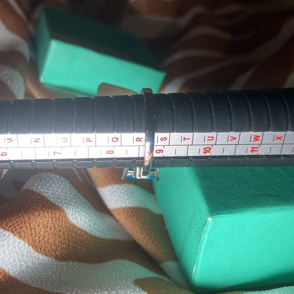 NWT CARIBBEAN Blue Topaz .925 SS Ring - Picture 7 of 10